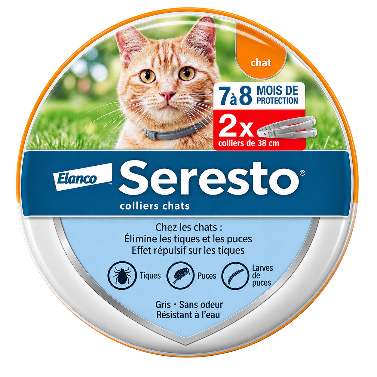 Seresto® Collier Anti-Puces et Tiques pour Chat