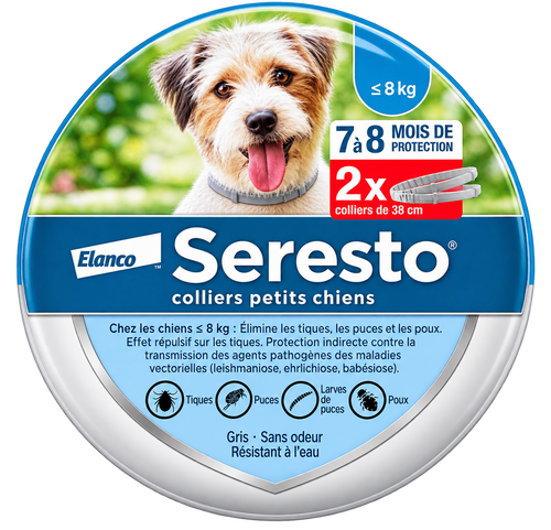 Collier Seresto petit chien — packaging officiel